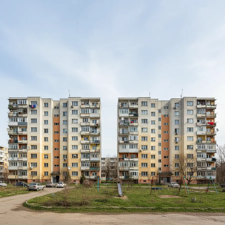 Spălare geamuri clădire comercială în Băneasa